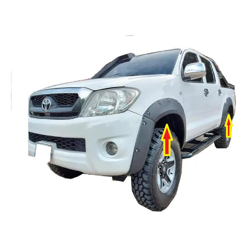 Toyota Hilux Ampliaciones De Guardafangos Delant / Tras Negro